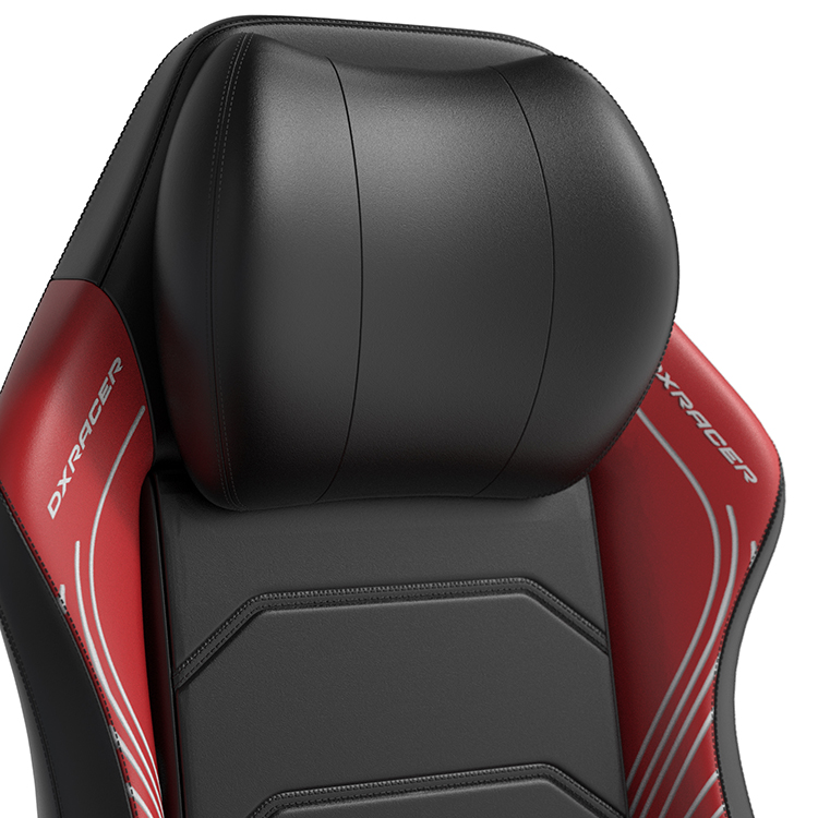 DXRACER MASTER大師 電競賽車椅 (黑紅色/皮面)