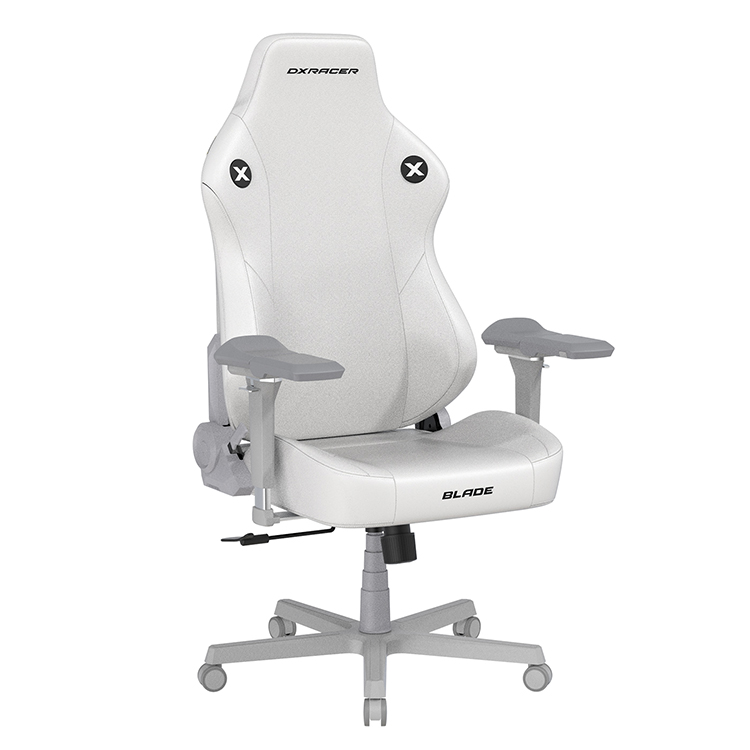 DXRACER 利刃豪華款 電競賽車椅(6D扶手/皮面白色)