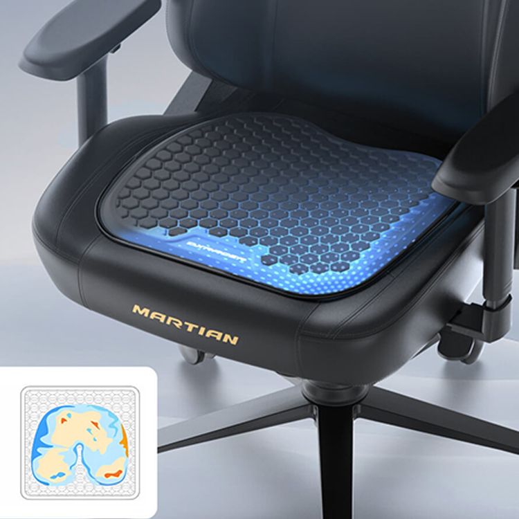 Dxracer 涼感凝膠軟墊 適用皮椅/汽車座椅/電腦椅 (黑色) Cool Cushion