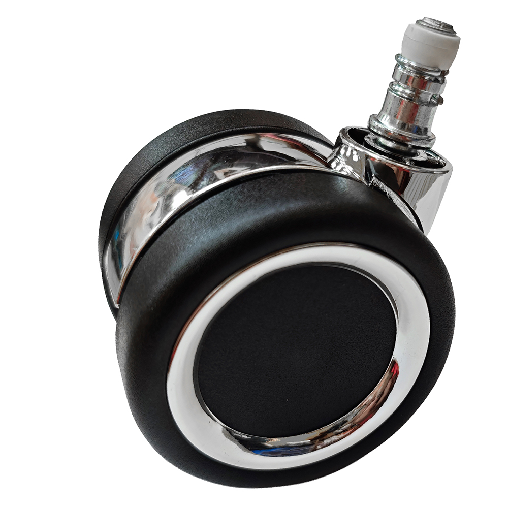 電腦椅輪子 靜音型 彈力PU輪/電金滑輪組  (6.5cm/一組五顆)