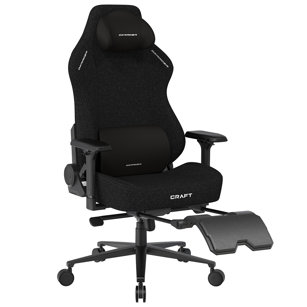 Dxracer 工藝豪華版 電競賽車椅 (布面/黑色) Craft大型XL款